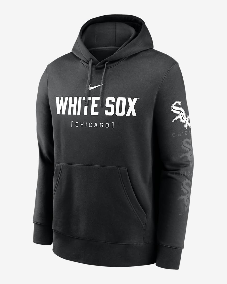 Sudadera con gorro sin cierre Nike de la MLB para hombre Chicago White Sox Fashion Club